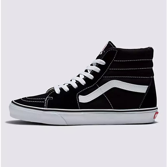 Vans SK8-HI Shoe Women's size 7- black and white - Picture 2 of 12